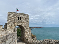 Das Kap Kaliakra und die Überreste der historischen Burg