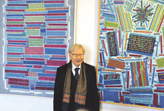 Reinhardt Schuster bei der Ausstellungseröffnung im Teutsch-Haus Hermannstadt
Foto: Roger Pârvu