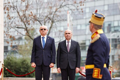 Der Regierungschef der Moldau, Alexandru Munteanu (l.), mit seinem rumänischen Amtskollegen Ilie Bolojan | Foto: gov.ro