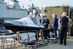 Präsident Nicușor Dan bei einem Besuch im Militärhafen Konstantza am Samstag | Foto: presidency.ro