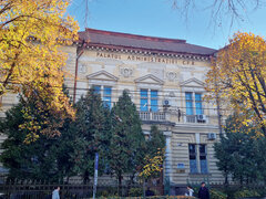 Das pompöse Gebäude des Palatutul Administrației CFR