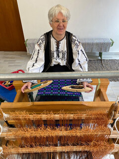 Von Kindesbeinen an war Weben Teil ihres Lebens.
Fotos: George Dumitriu