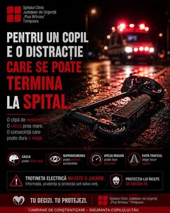 Im Mai warnten die Mediziner des Temeswarer Kreiskrankenhauses vor den Gefahren der Elektroroller, nachdem ein Junge mit einem solchen gestürzt war und schwere Verletzungen erlitten hatte.
