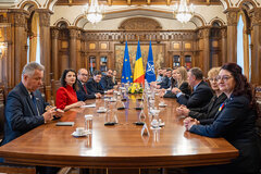 Staatspräsident Nicușor Dan mit fraktionslosen Parlamentariern | Foto: presidency.ro