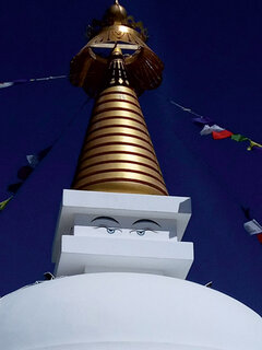 Ästhetik als Kanalöffner für Spiritualität – das gilt in allen Glaubensrichtungen. Hier: der Buddhisten-Stupa in Velez-Malaga, Spanien | Foto: Nina May