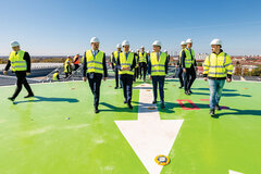 Beim Zentrum für Schwerbrandverletzte am Temescher Kreiskrankenhaus
Foto: Präsidentschaft